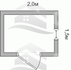 Домик для душа -012 размер 1,5х2,0 - 2