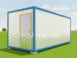 Санитарный блок-контейнер БКс-009 2,5 х 6,0 "Туалет на 4 места" - 0