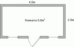 Садовый домик -010 СД "Ани" размер 2,0х4,0 - 0