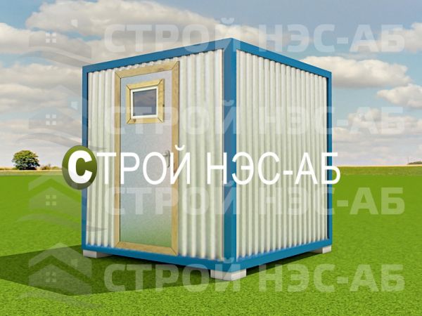 Санитарный блок-контейнер БКс тип №02  Душ/Туалет 1,5 х 1,5