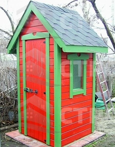 Туалетный домик-018 размер 1,0х1,0